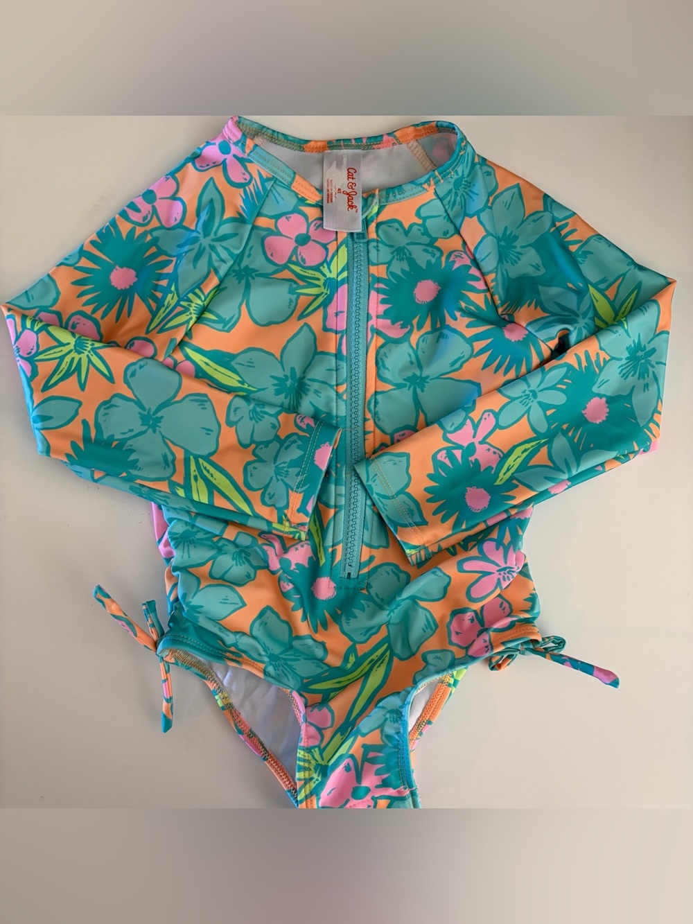 Cat & Jack Long-Sleeve One-Piece Swimsuit